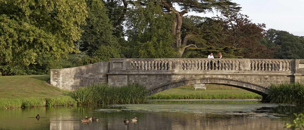 Bridge over the lake at Hartwell House